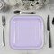 24 Count Lavender Square Paper Dessert Plates for Baby Shower Wedding Bridal Birthday Party Use 7"